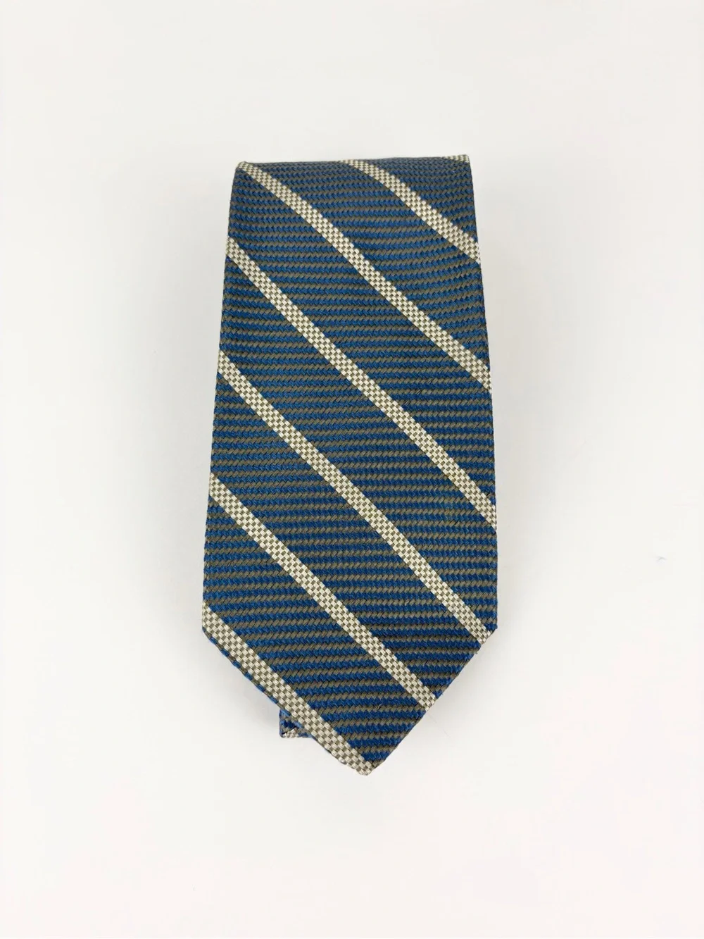 Robert Talbott Blue Striped Handsewn Silk Best Of Class Blue Mens Necktie
